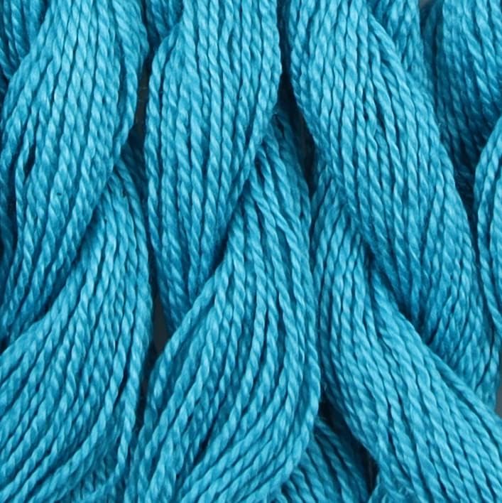 KCS 162 Yards(150 Meters) Mercerized Pearl Cotton Crochet Needlepoint Thread,Size 5,6 skeins,Bright Turquoise it，3846 - Image 1